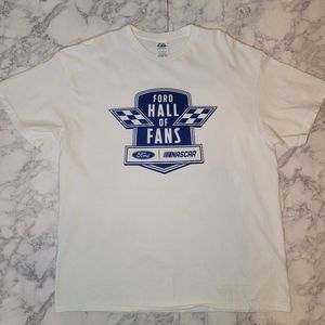Ford Nascar T-shirt XL White Blue